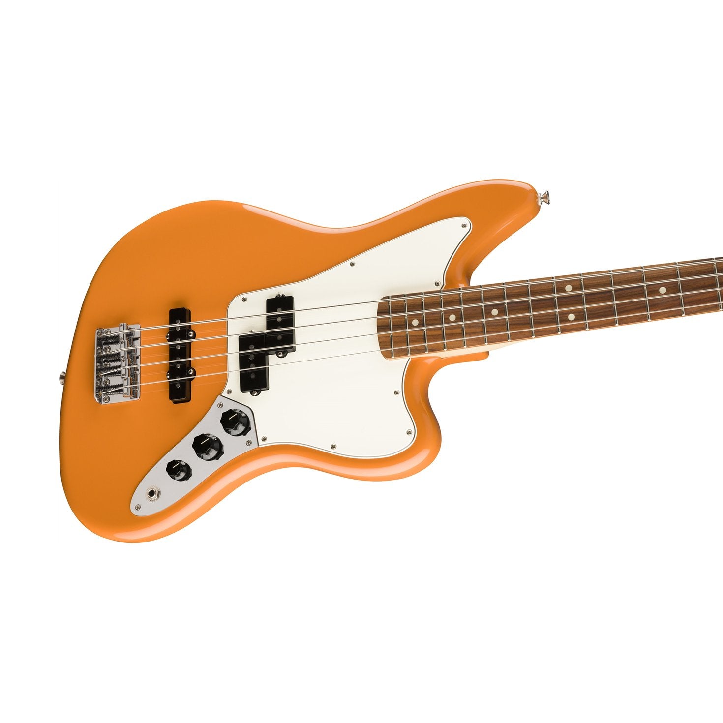 Fender Player Jaguar Bass Guitar, Pau Ferro FB, Capri Orange, FENDER, BASS GUITAR, fender-bass-guitar-f03-014-9303-582, ZOSO MUSIC SDN BHD
