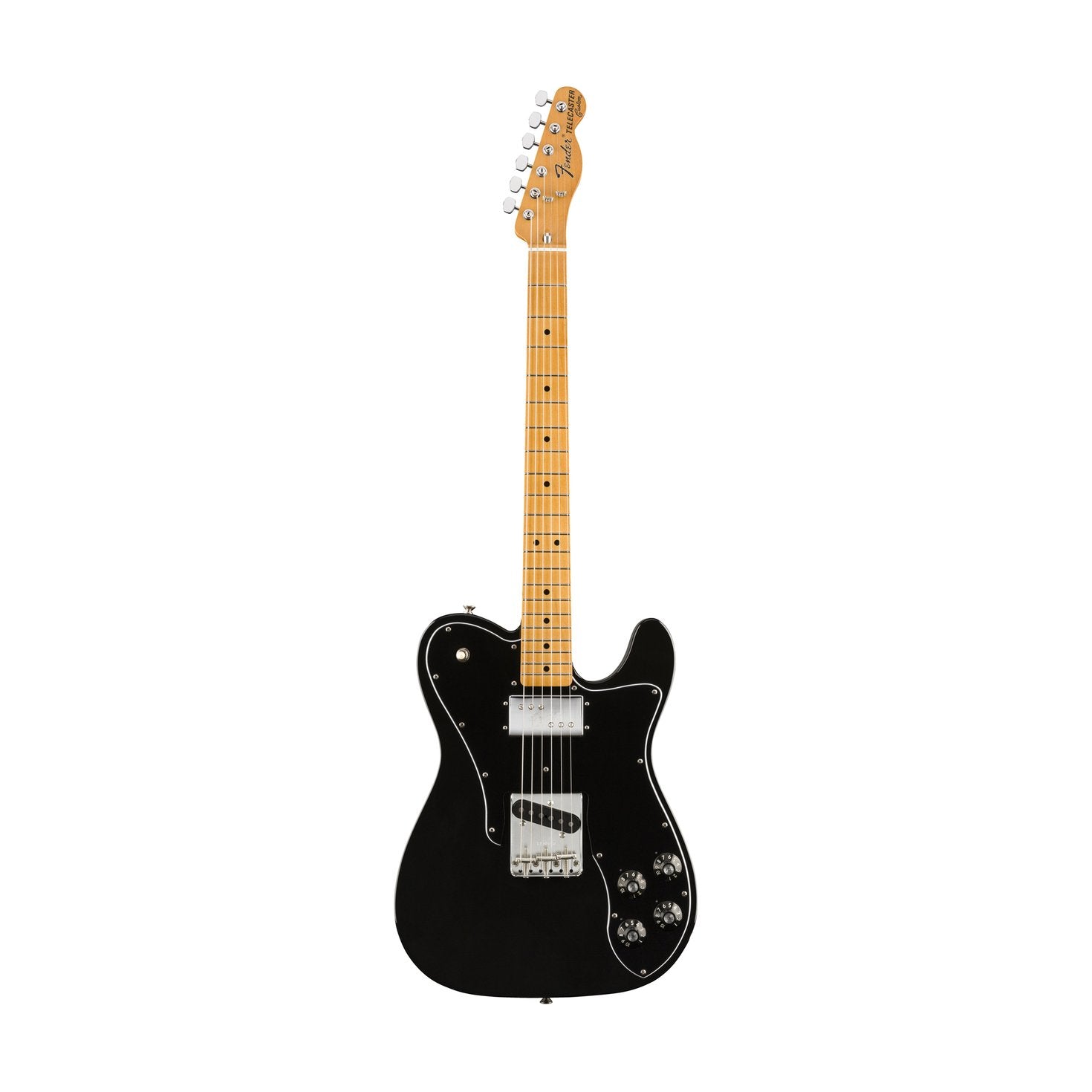 Fender Vintera 70s Telecaster Custom Electric Guitar, Maple FB, Black, FENDER, ELECTRIC GUITAR, fender-eletric-guitar-f03-014-9722-306, ZOSO MUSIC SDN BHD