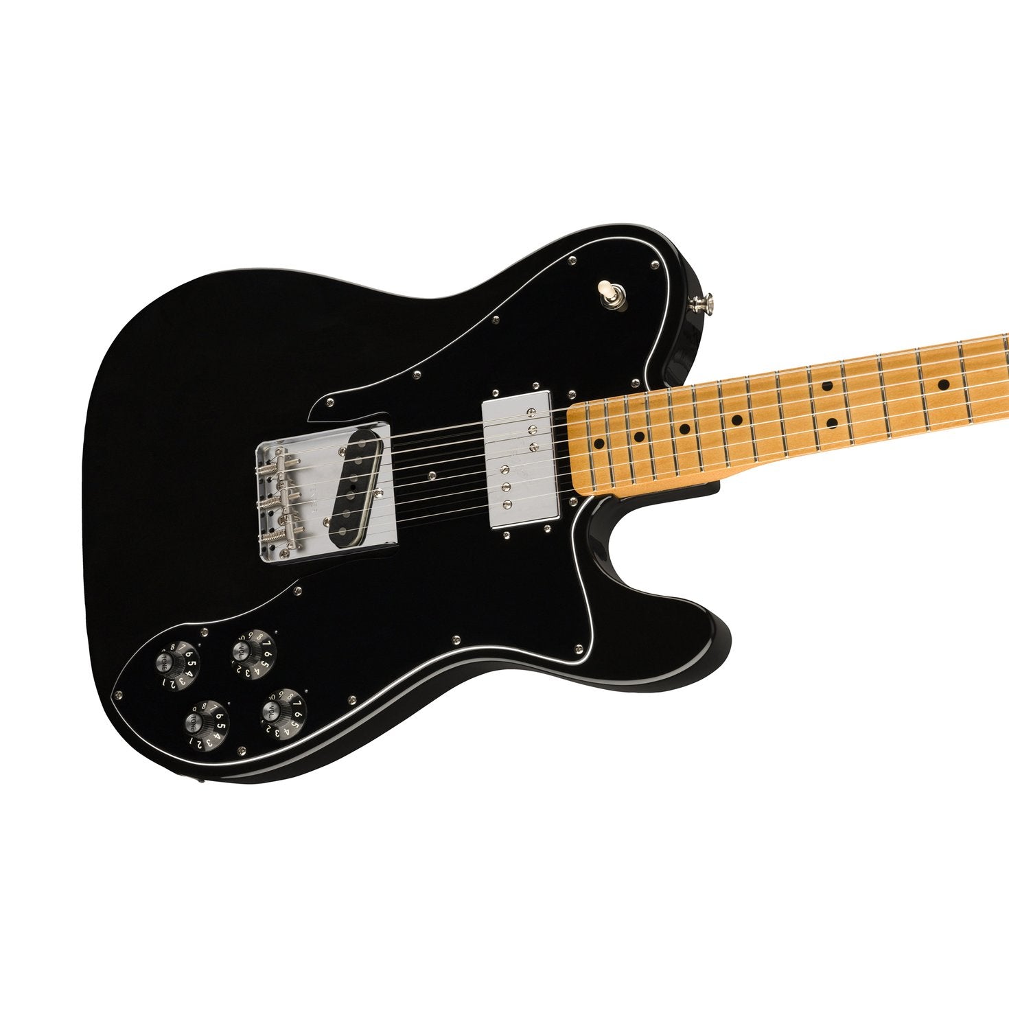 Fender Vintera 70s Telecaster Custom Electric Guitar, Maple FB, Black, FENDER, ELECTRIC GUITAR, fender-eletric-guitar-f03-014-9722-306, ZOSO MUSIC SDN BHD