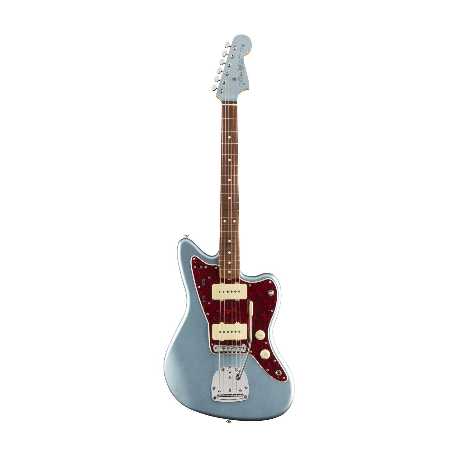 Fender Vintera 60s Jazzmaster Electric Guitar, Pau Ferro FB, Ice Blue Metallic w/Matching Headstock, FENDER, ELECTRIC GUITAR, fender-eletric-guitar-f03-014-9753-383, ZOSO MUSIC SDN BHD