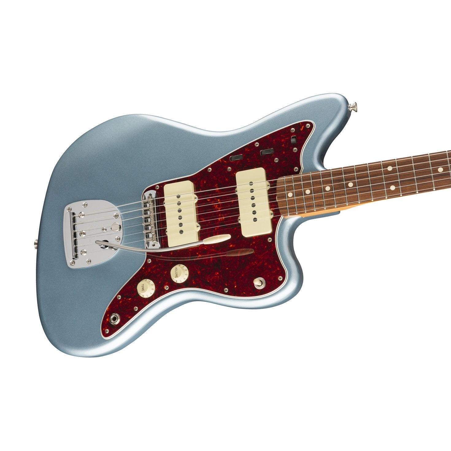 Fender Vintera 60s Jazzmaster Electric Guitar, Pau Ferro FB, Ice Blue Metallic w/Matching Headstock, FENDER, ELECTRIC GUITAR, fender-eletric-guitar-f03-014-9753-383, ZOSO MUSIC SDN BHD
