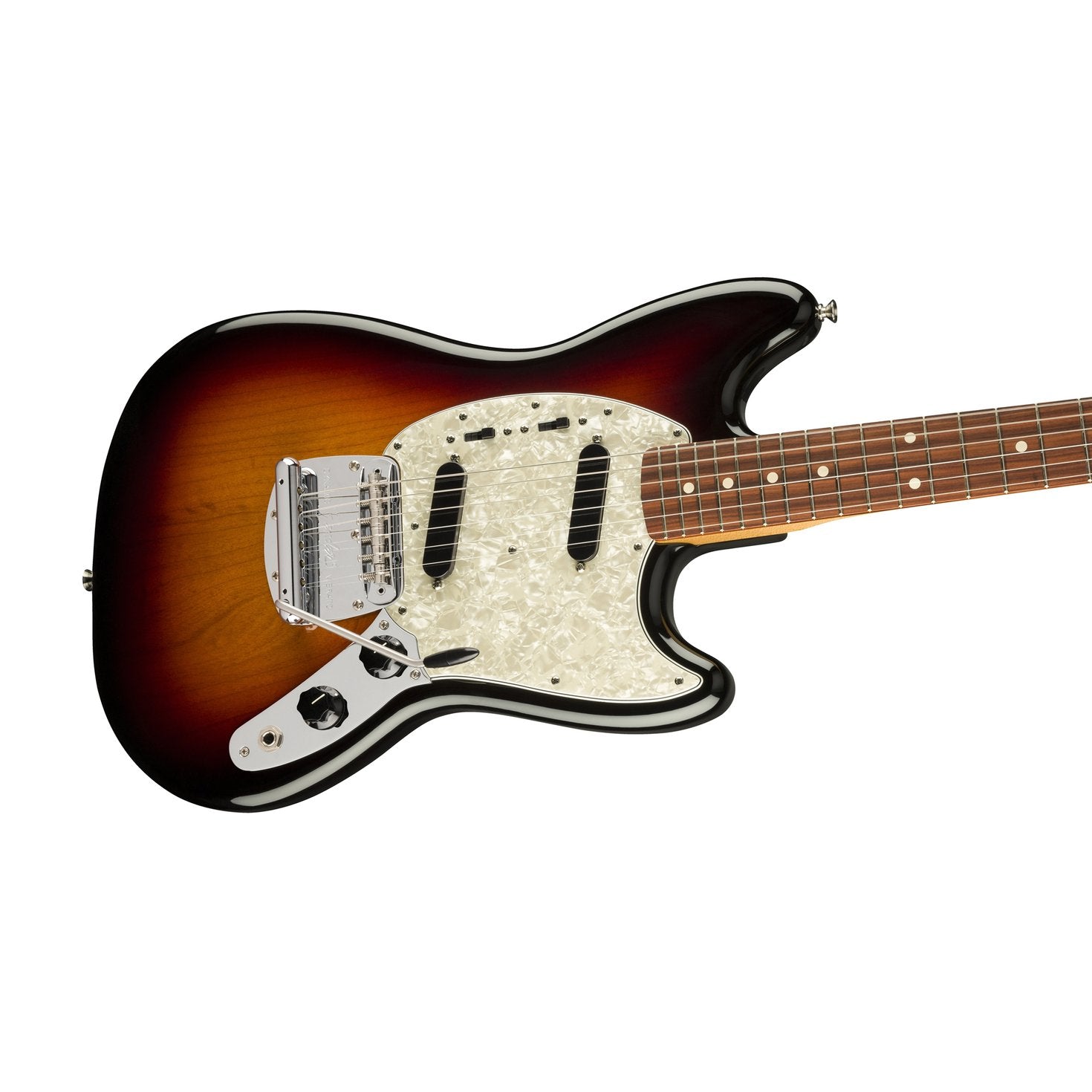 Fender Vintera 60s Mustang Electric Guitar, Pau Ferro FB, 3-Tone Sunburst, FENDER, ELECTRIC GUITAR, fender-eletric-guitar-f03-014-9783-300, ZOSO MUSIC SDN BHD