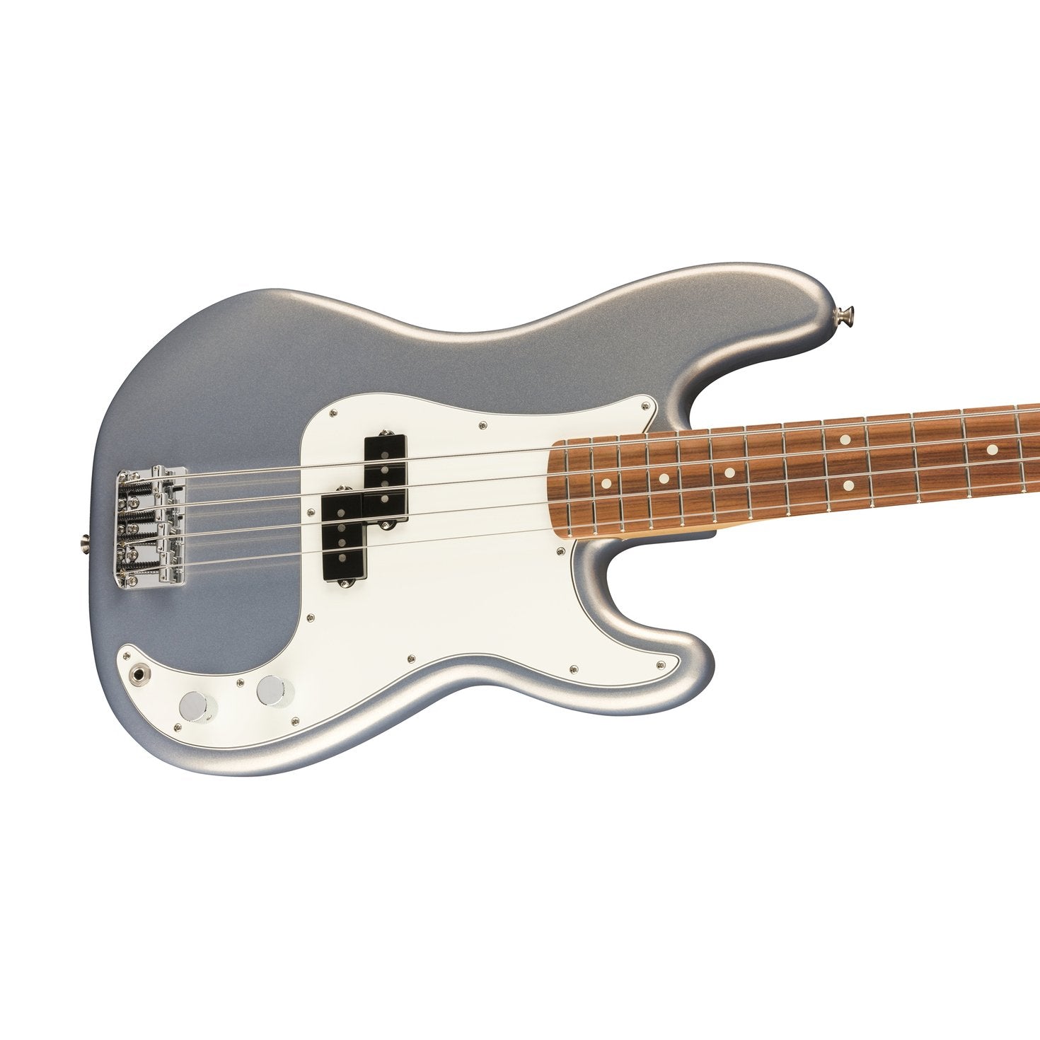 Fender Player Precision Bass Guitar, Pau Ferro FB, Silver, FENDER, BASS GUITAR, fender-bass-guitar-f03-014-9803-581, ZOSO MUSIC SDN BHD