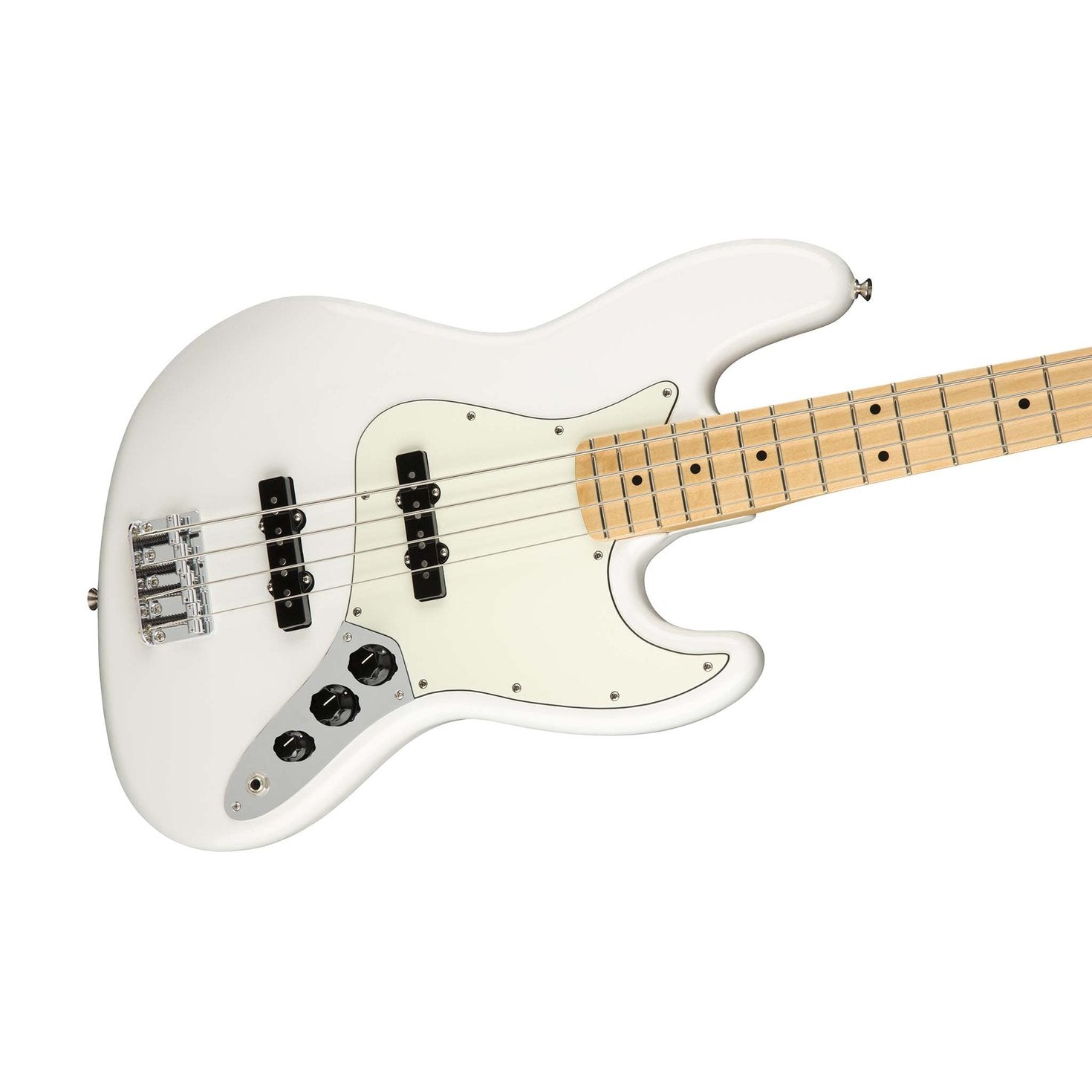 Fender Player Jazz Bass Guitar, Maple FB, Polar White, FENDER, BASS GUITAR, fender-bass-guitar-f03-014-9902-515, ZOSO MUSIC SDN BHD