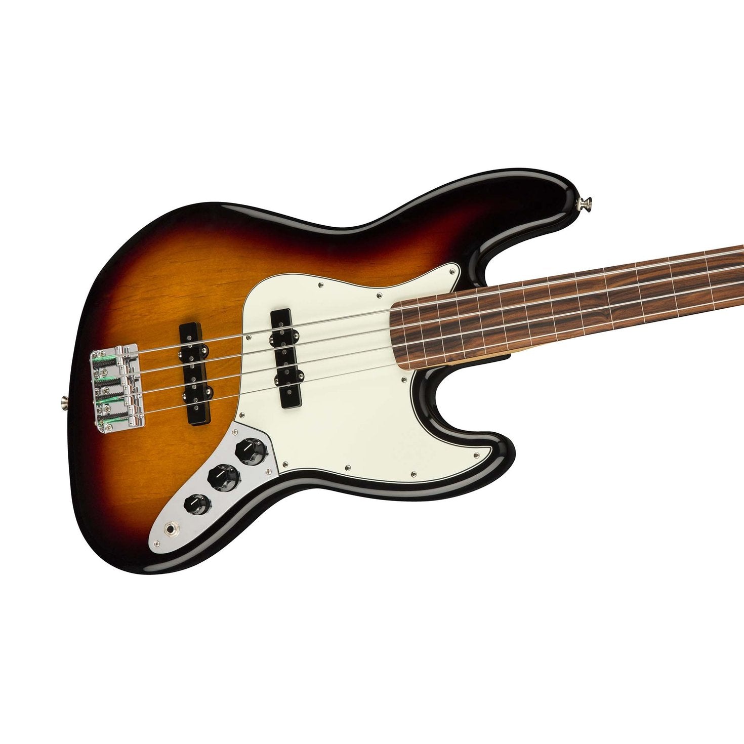 Fender Player Fretless Jazz Bass Guitar, Pau Ferro FB, 3-Tone Sunburst, FENDER, BASS GUITAR, fender-bass-guitar-f03-014-9933-500, ZOSO MUSIC SDN BHD