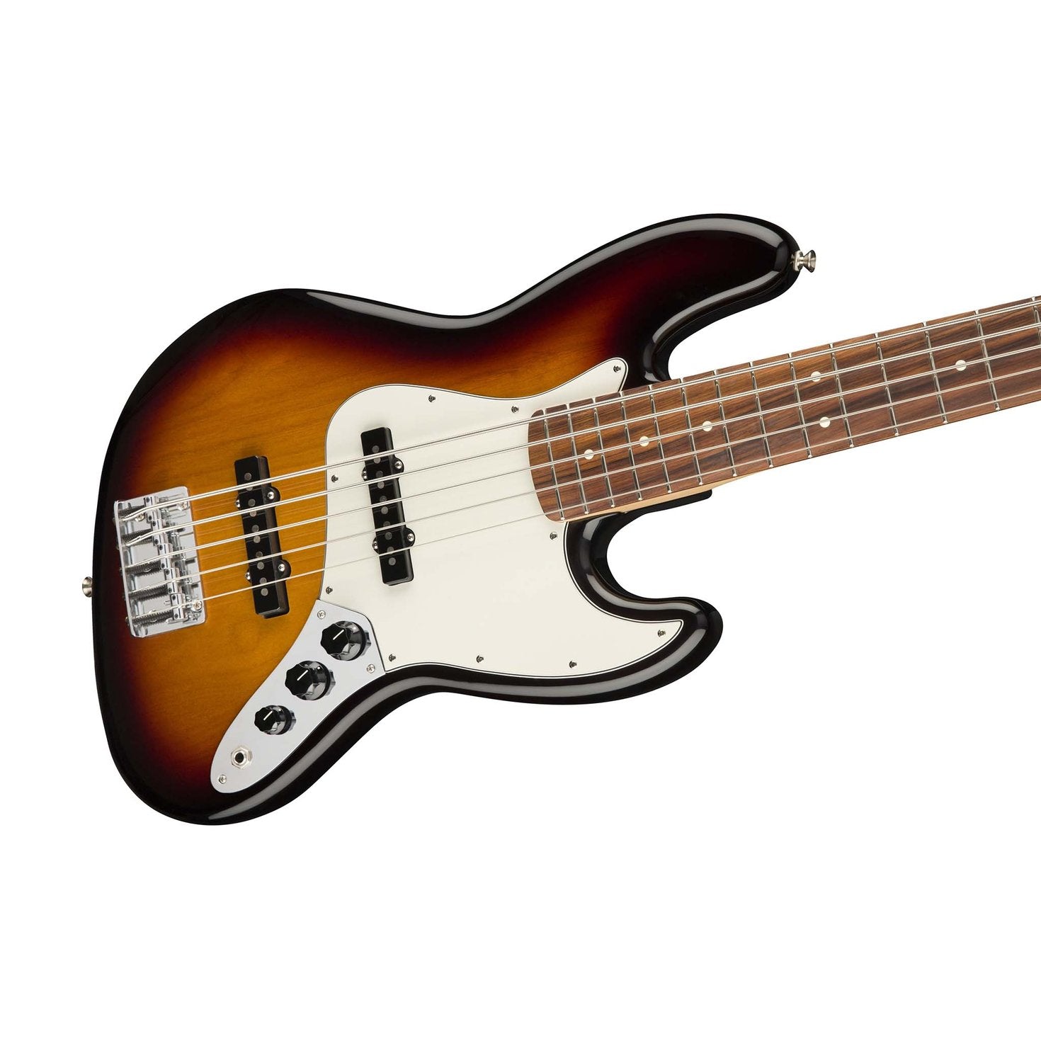 Fender Player 5-String Jazz Bass Guitar, Pau Ferro FB, 3-Tone Sunburst, FENDER, BASS GUITAR, fender-bass-guitar-f03-014-9953-500, ZOSO MUSIC SDN BHD