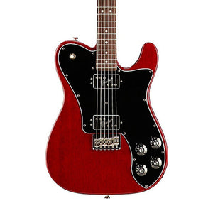 Fender Ltd Ed American Professional Mahogany Telecaster Deluxe Shawbucker, Crimson Red Transparent |  FENDER |  ELECTRIC GUITAR |  Zoso Music