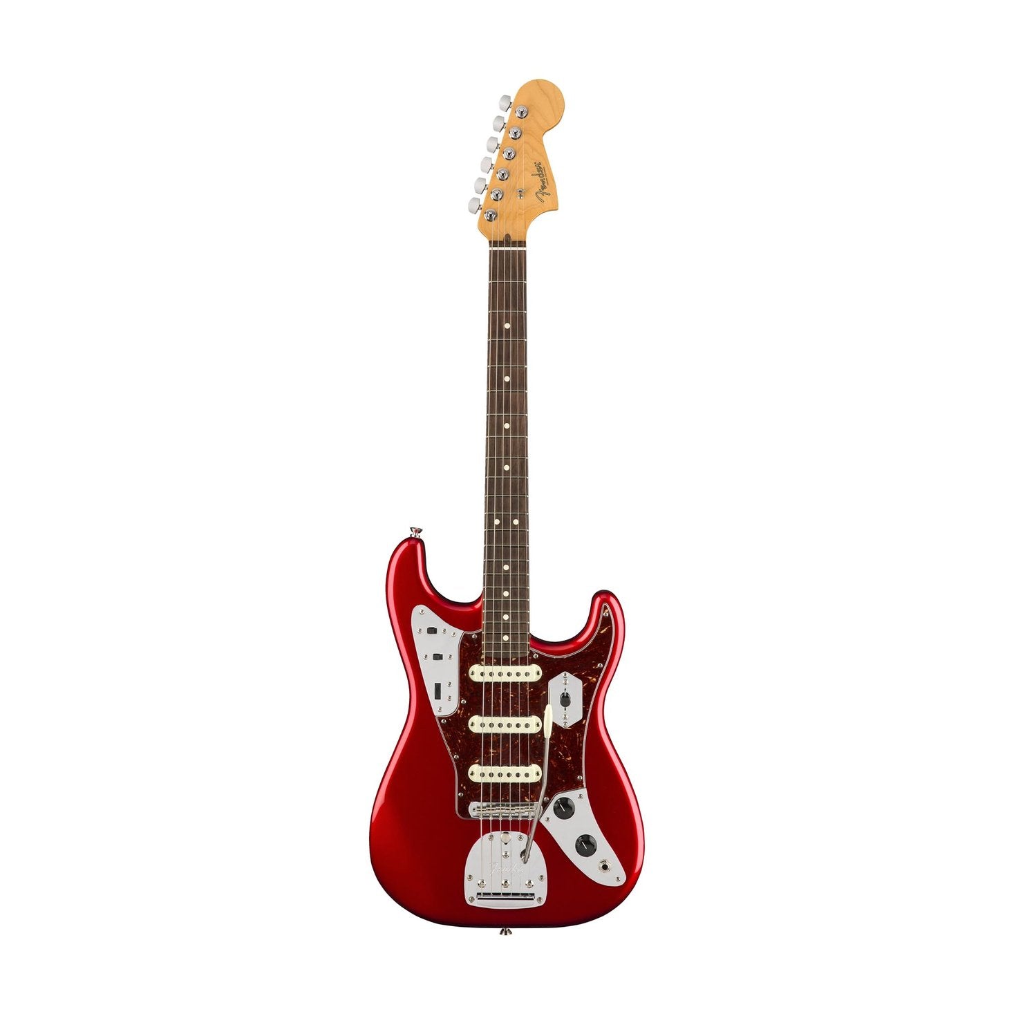 Fender Ltd Ed Parallel Universe Jaguar Stratocaster Electric Guitar, Rosewood Fb, Candy Apple Red, FENDER, ELECTRIC GUITAR, fender-electric-guitar-f03-017-6070-709, ZOSO MUSIC SDN BHD