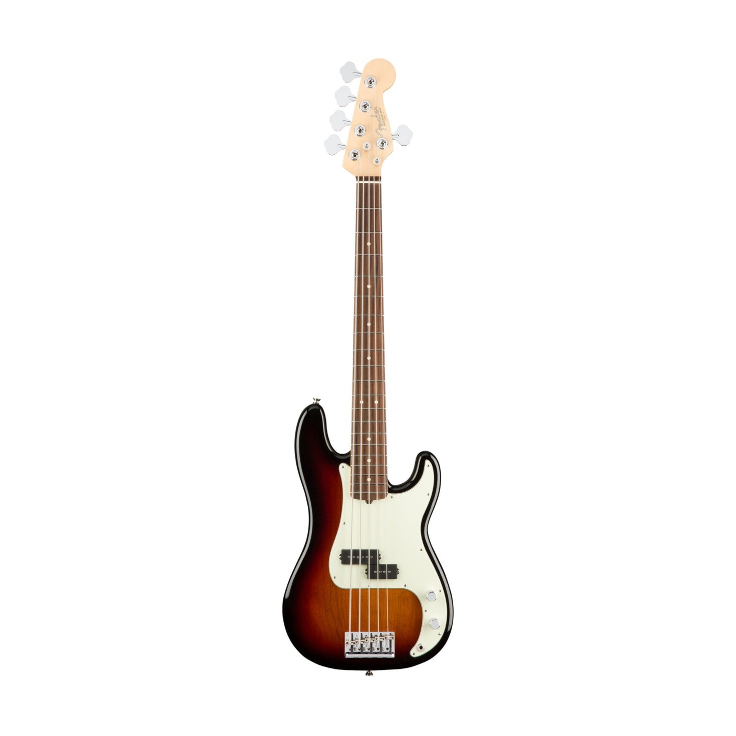 Fender American Professional 5-String Precision Bass Guitar, Rosewood FB, 3-Tone Sunburst, FENDER, BASS GUITAR, fender-bass-guitar-f03-019-4650-700, ZOSO MUSIC SDN BHD