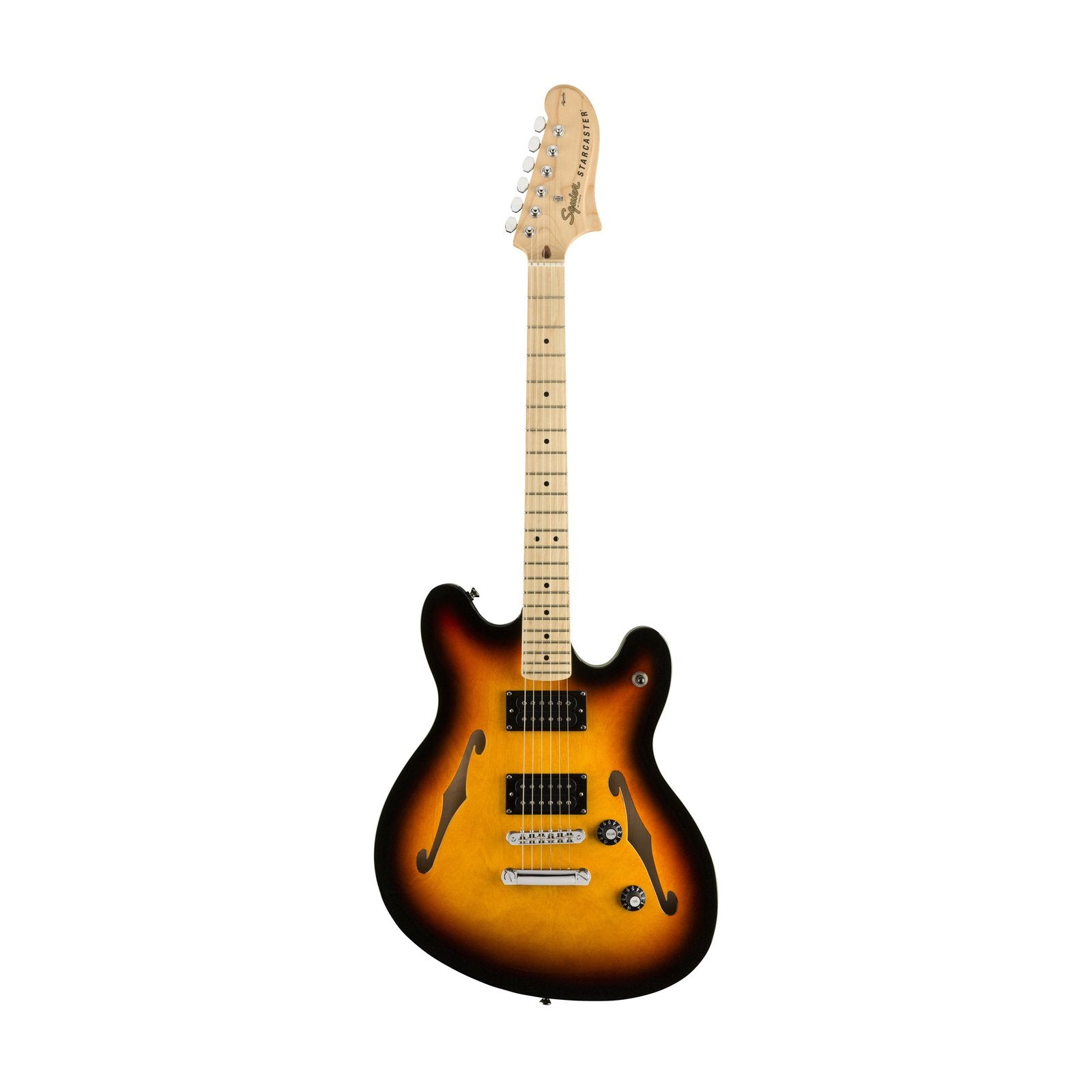 Squier Affinity Series Starcaster Electric Guitar, Maple FB, 3-Tone Sunburst, SQUIER BY FENDER, ELECTRIC GUITAR, squier-by-fender-electric-guitar-037-0590-500, ZOSO MUSIC SDN BHD