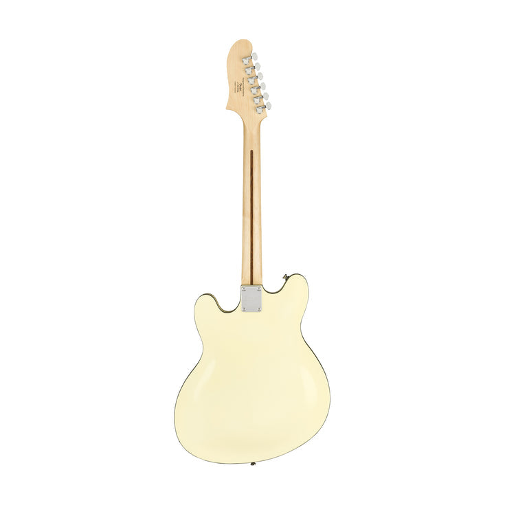 Squier Affinity Series Starcaster Electric Guitar, Maple FB, Olympic White