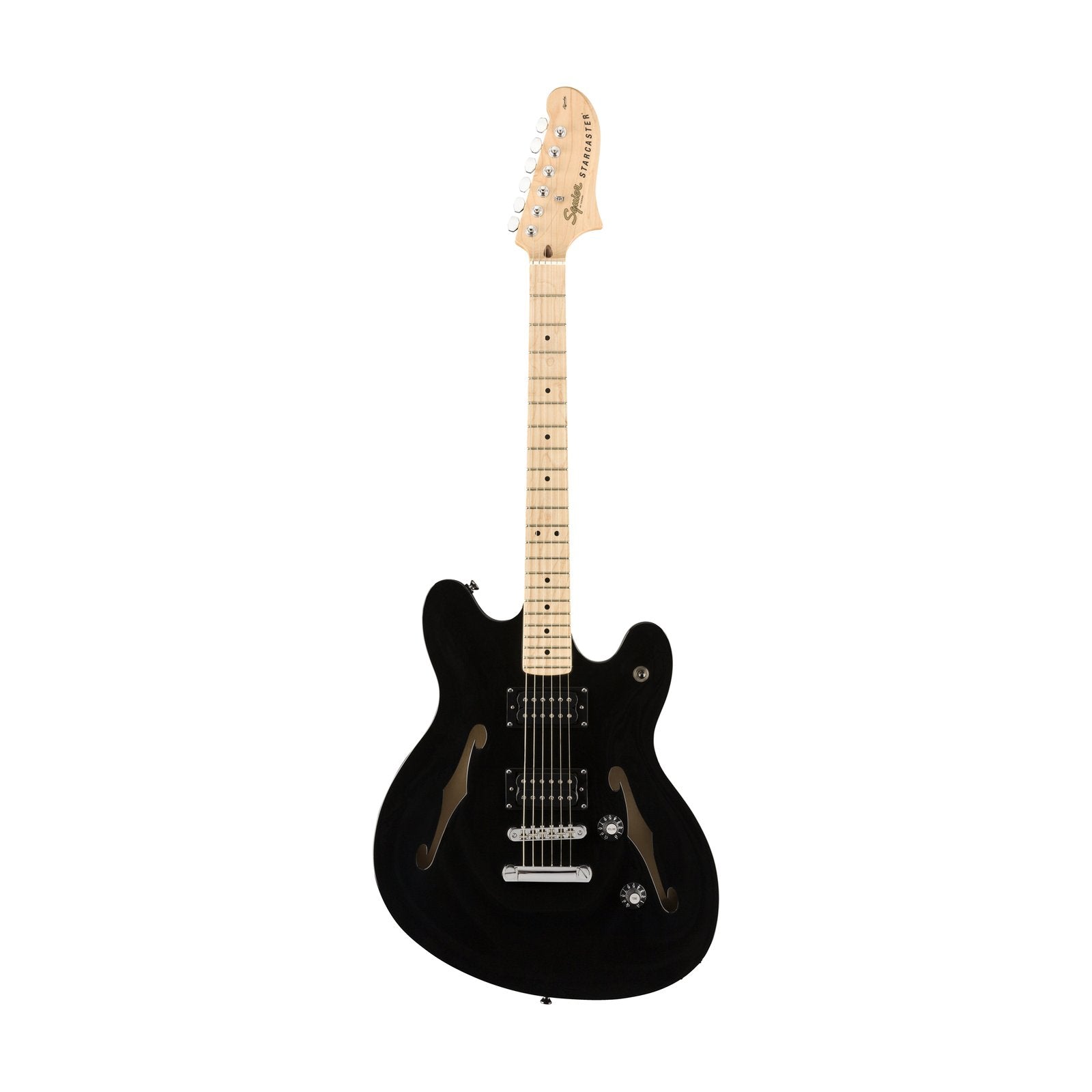 Squier Affinity Series Starcaster Electric Guitar, Maple FB, Black, SQUIER BY FENDER, ELECTRIC GUITAR, squier-by-fender-electric-guitar-037-0590-506, ZOSO MUSIC SDN BHD