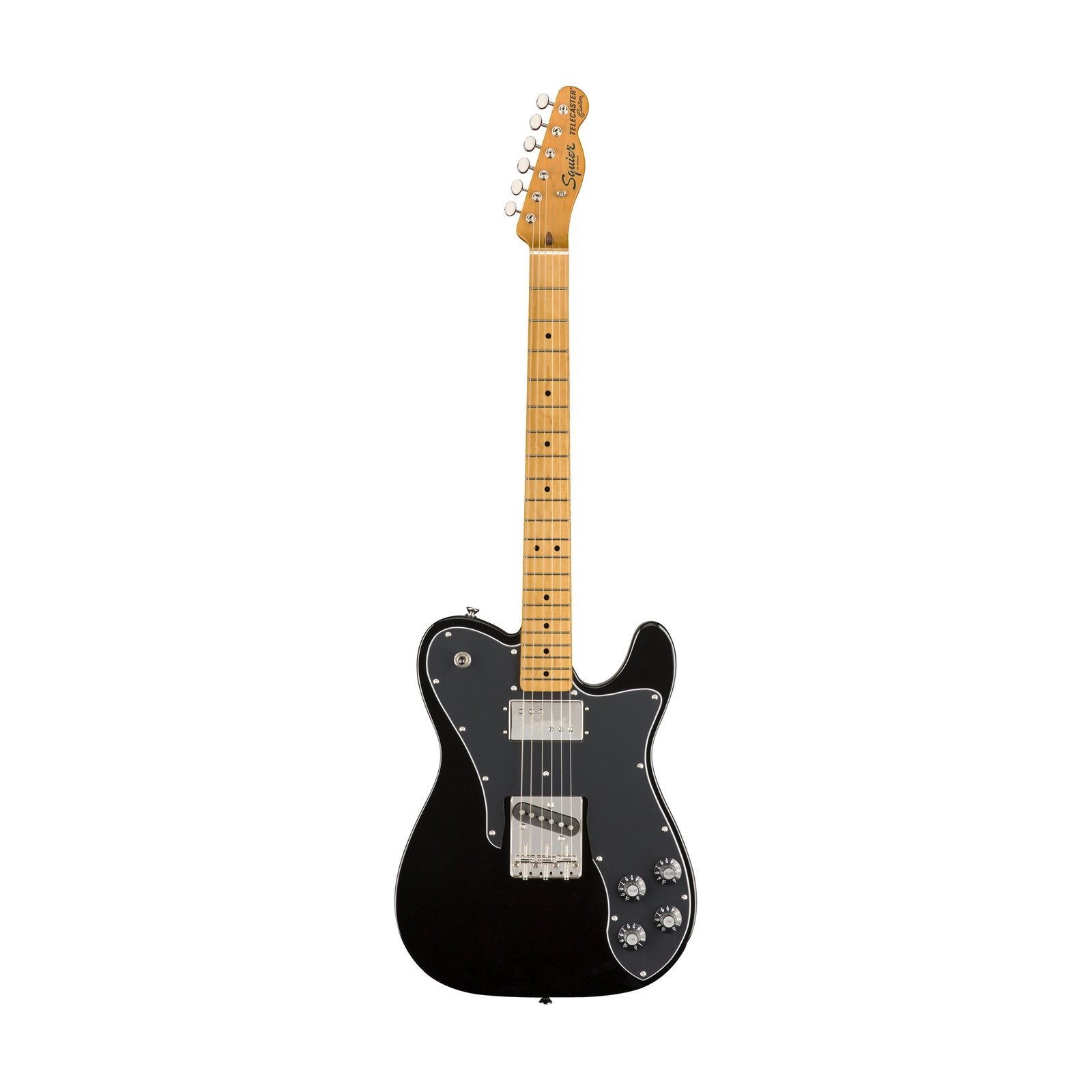 Squier Classic Vibe 70s Telecaster Custom Electric Guitar, Maple FB, Black, SQUIER BY FENDER, ELECTRIC GUITAR, squier-by-fender-electric-guitar-037-4050-506, ZOSO MUSIC SDN BHD