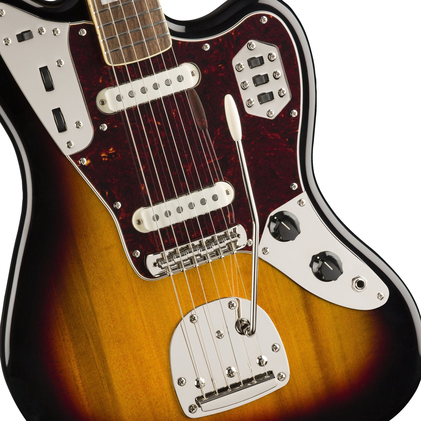 Squier Classic Vibe 70s Jaguar Electric Guitar, Laurel FB, 3-Tone Sunburst, SQUIER BY FENDER, BASS GUITAR, squier-by-fender-bass-guitar-037-4560-500, ZOSO MUSIC SDN BHD