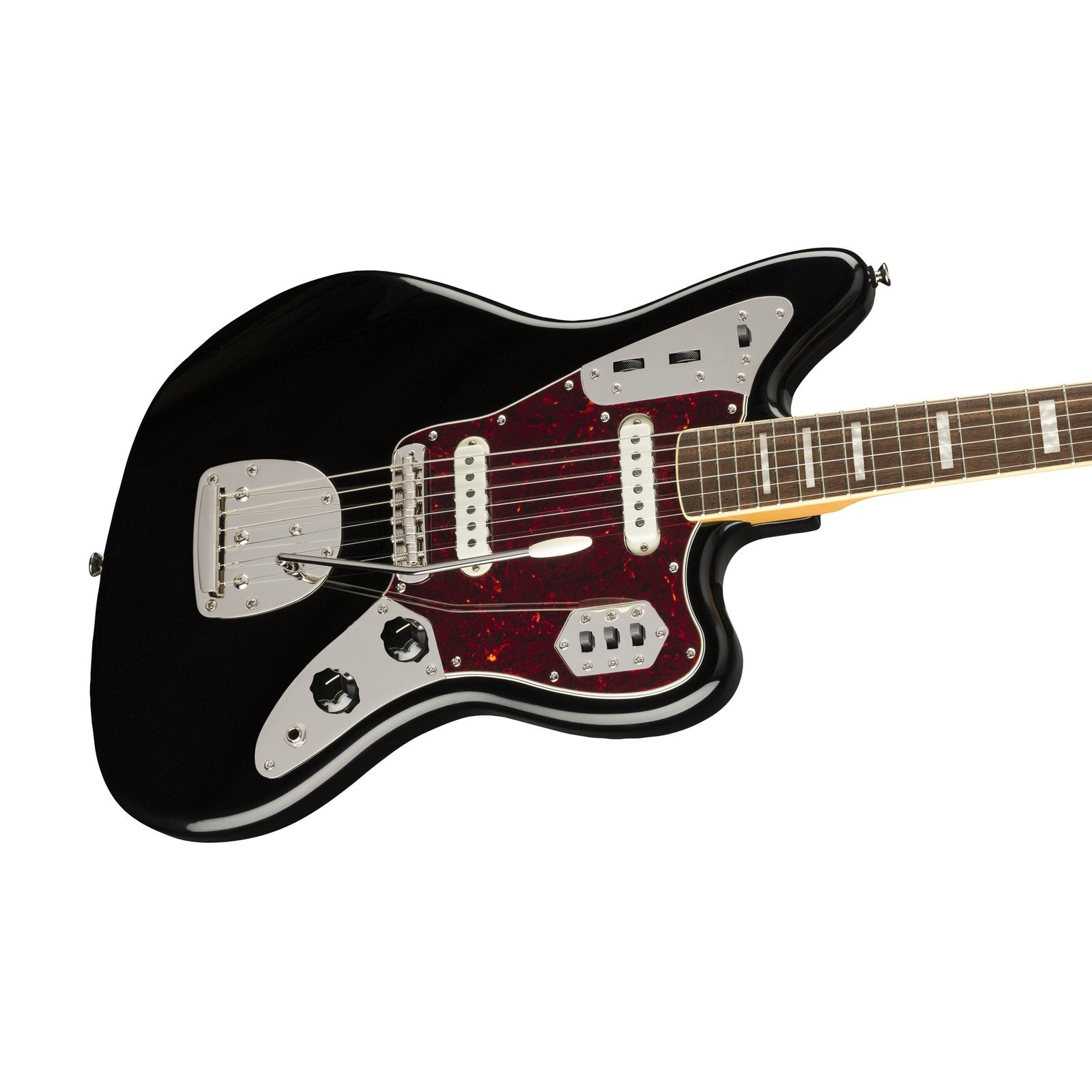 Squier Classic Vibe 70s Jaguar Electric Guitar, Laurel FB, Black, SQUIER BY FENDER, ELECTRIC GUITAR, squier-by-fender-electric-guitar-037-4090-506, ZOSO MUSIC SDN BHD