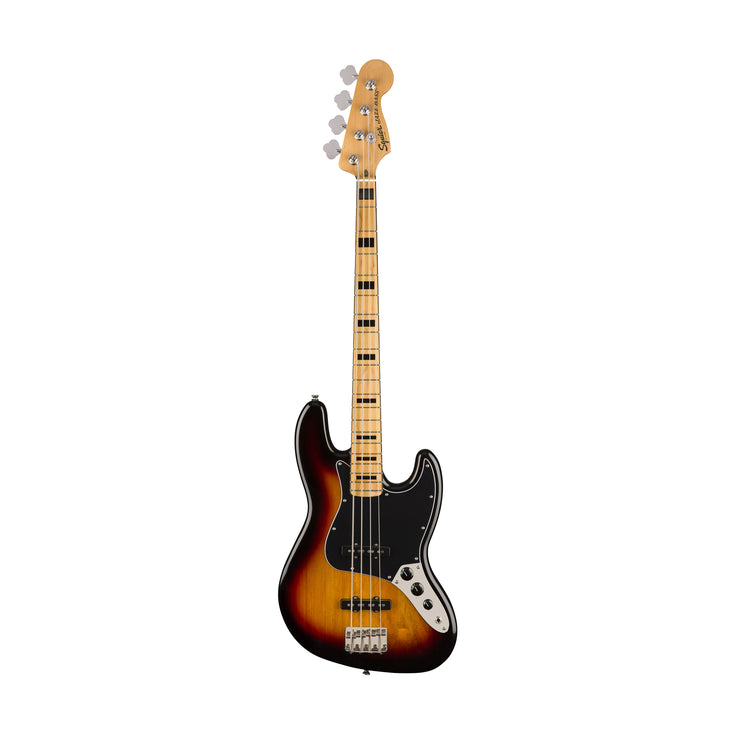 Squier Classic Vibe 70s Jazz Bass Guitar, Maple Fb, 3-tone Sunburst