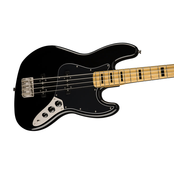 Squier Classic Vibe 70s Jazz Bass Guitar, Maple Fb, Black |  SQUIER BY FENDER |  BASS GUITAR |  Zoso Music