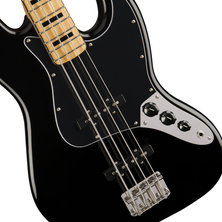 Squier Classic Vibe 70s Jazz Bass Guitar, Maple Fb, Black |  SQUIER BY FENDER |  BASS GUITAR |  Zoso Music