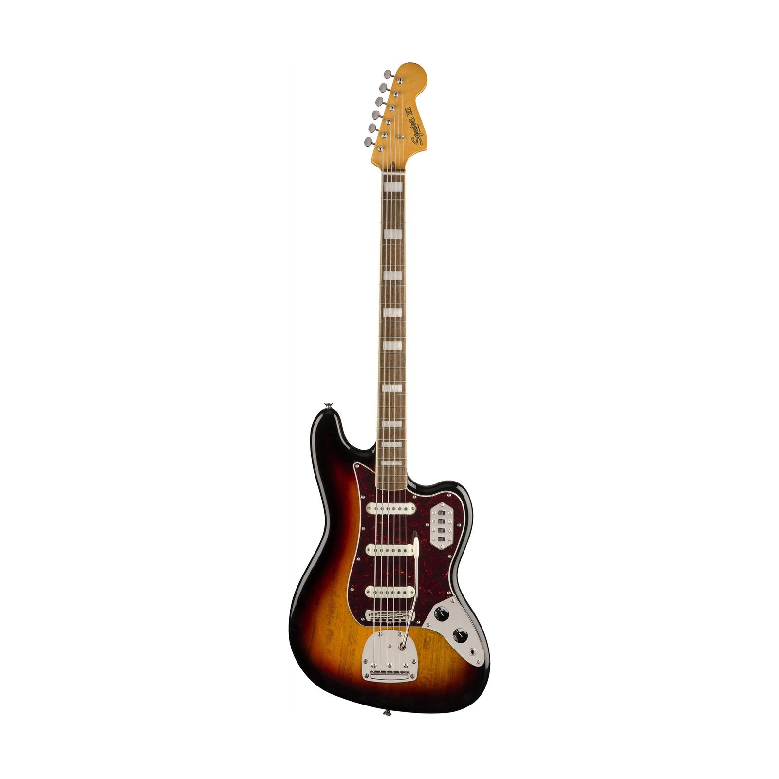 Squier Classic Vibe Bass VI Electric Guitar, Laurel FB, 3-Tone Sunburst, SQUIER BY FENDER, BASS GUITAR, squier-by-fender-bass-guitar-037-4580-500, ZOSO MUSIC SDN BHD