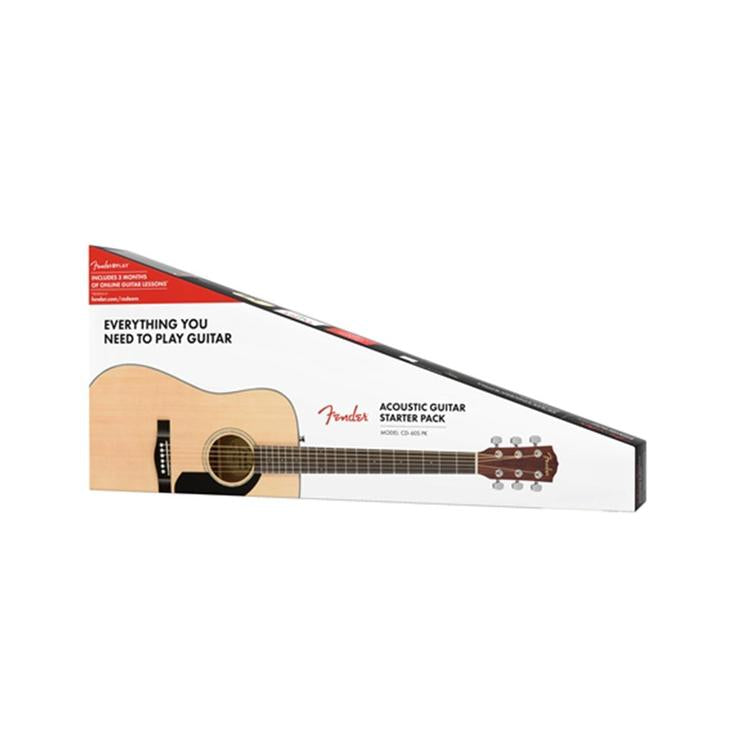 Fender CD-60S Dreadnought Acoustic Guitar Pack V2, Walnut FB, Natural, FENDER, ACOUSTIC GUITAR, fender-acoustic-package-f03-097-0110-421, ZOSO MUSIC SDN BHD