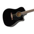 Fender CD-60SCE Dreadnought Acoustic Guitar, Walnut FB, Black, FENDER, ACOUSTIC GUITAR, fender-acoustic-guitar-f03-097-0113-006, ZOSO MUSIC SDN BHD