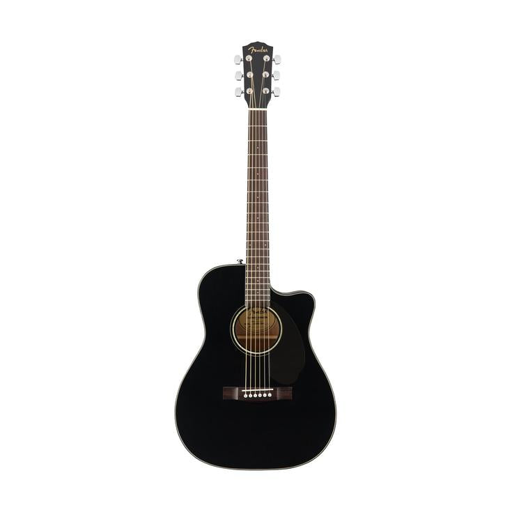 Fender CC-60SCE Concert Acoustic Guitar, Walnut FB, Black, FENDER, ACOUSTIC GUITAR, fender-acoustic-guitar-f03-097-0153-006, ZOSO MUSIC SDN BHD