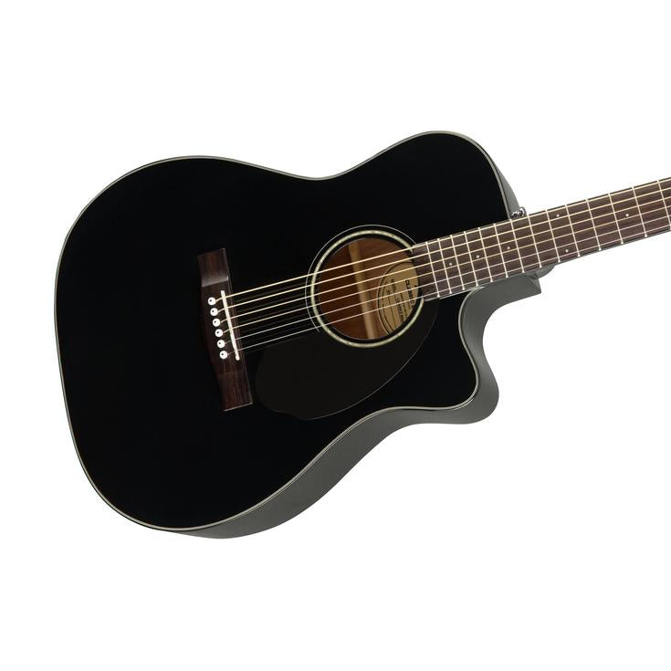 Fender CC-60SCE Concert Acoustic Guitar, Walnut FB, Black, FENDER, ACOUSTIC GUITAR, fender-acoustic-guitar-f03-097-0153-006, ZOSO MUSIC SDN BHD