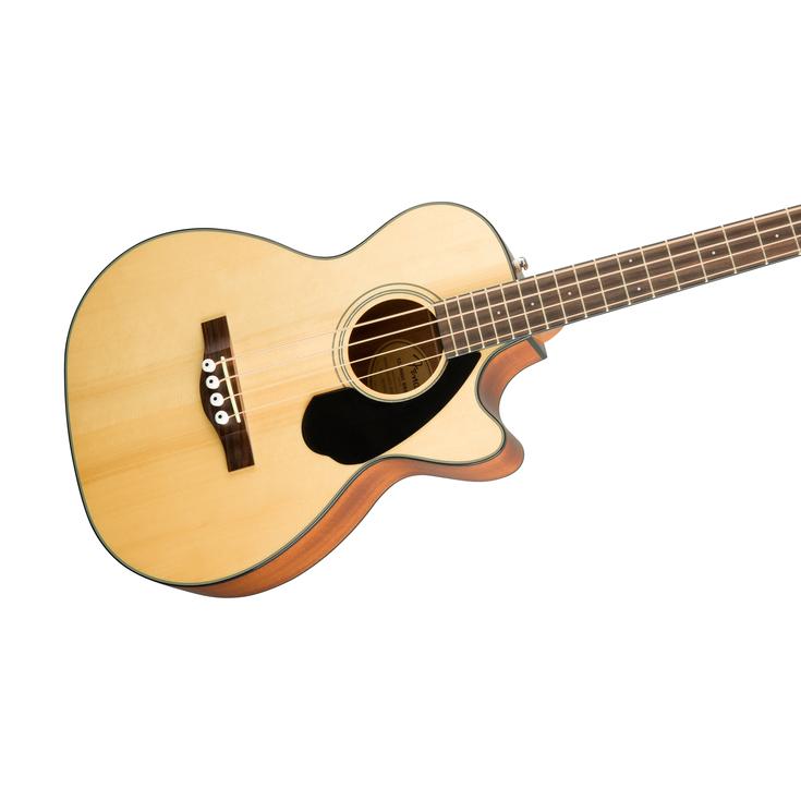 Fender CB-60SCE Acoustic Bass Guitar w/Cutaway & Electronics, Laurel FB, Natural, FENDER, ACOUSTIC GUITAR, fender-acoustic-guitar-f03-097-0183-021, ZOSO MUSIC SDN BHD