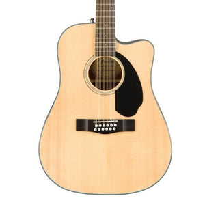 Fender CD-60SCE Dreadnought 12-string Acoustic Guitar, Walnut FB, Natural, FENDER, ACOUSTIC GUITAR, fender-acoustic-guitar-f03-097-0193-021, ZOSO MUSIC SDN BHD