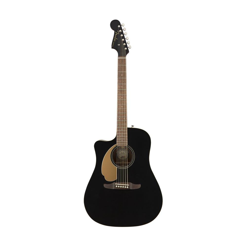 Fender California Redondo Player Left-Handed Acoustic Guitar, Jetty Black, FENDER, ACOUSTIC GUITAR, fender-acoustic-guitar-f03-097-0718-506, ZOSO MUSIC SDN BHD