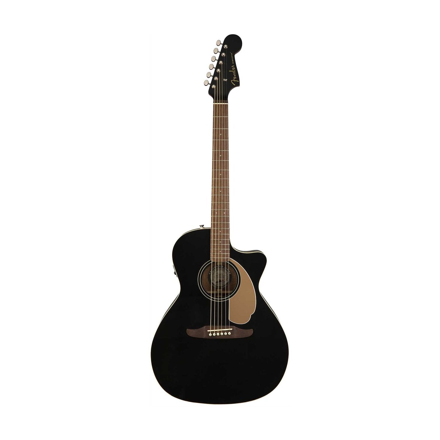 Fender Newporter Player Medium-Sized Acoustic Guitar, Jetty Black, FENDER, ACOUSTIC GUITAR, fender-acoustic-guitar-f03-097-0743-006, ZOSO MUSIC SDN BHD