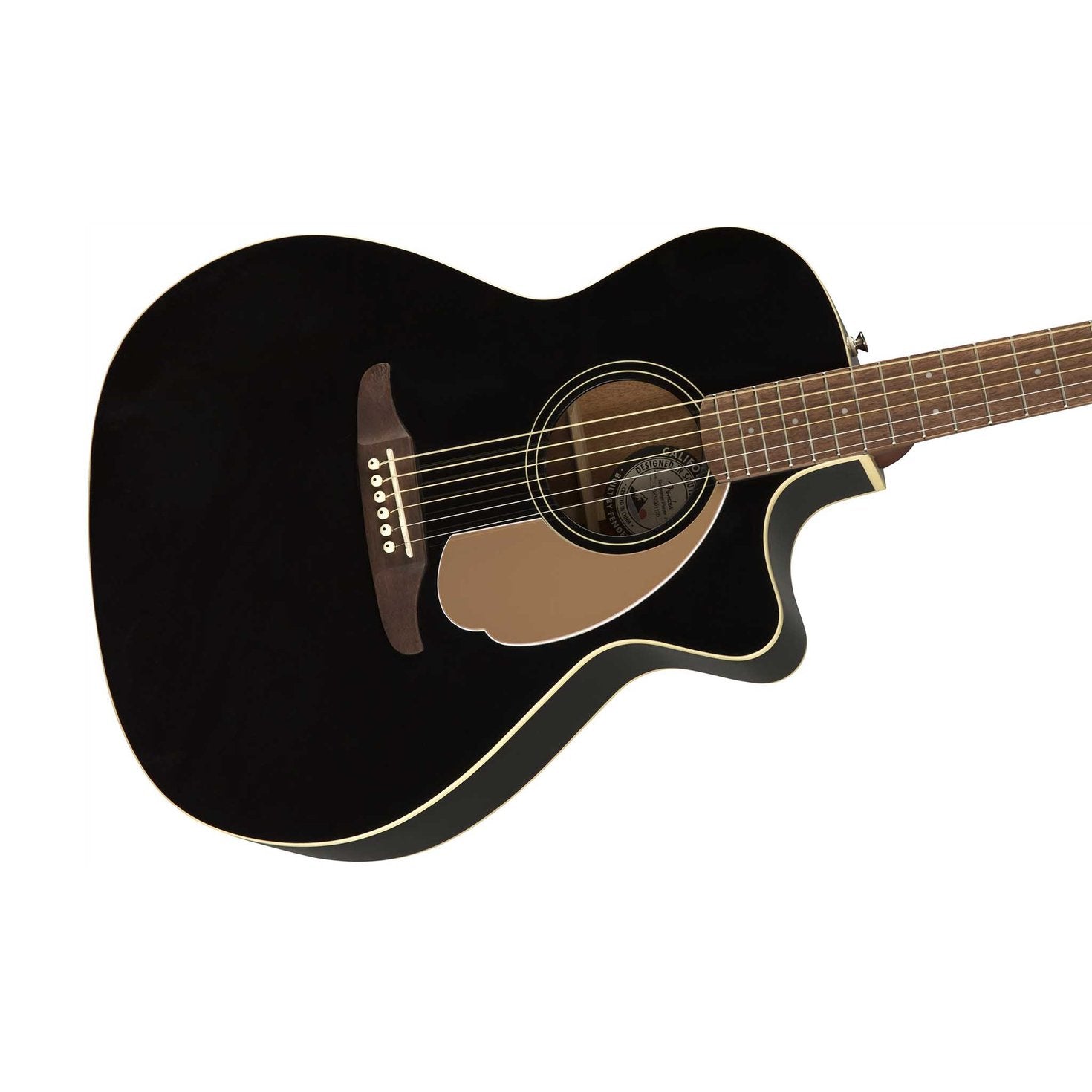 Fender Newporter Player Medium-Sized Acoustic Guitar, Jetty Black, FENDER, ACOUSTIC GUITAR, fender-acoustic-guitar-f03-097-0743-006, ZOSO MUSIC SDN BHD