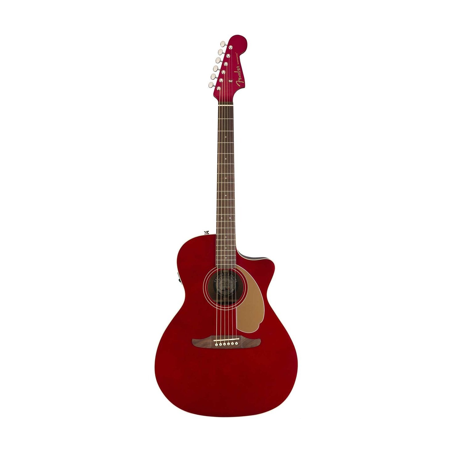 Fender Newporter Player Medium-Sized Acoustic Guitar, Candy Apple Red, FENDER, ACOUSTIC GUITAR, fender-acoustic-guitar-f03-097-0743-009, ZOSO MUSIC SDN BHD