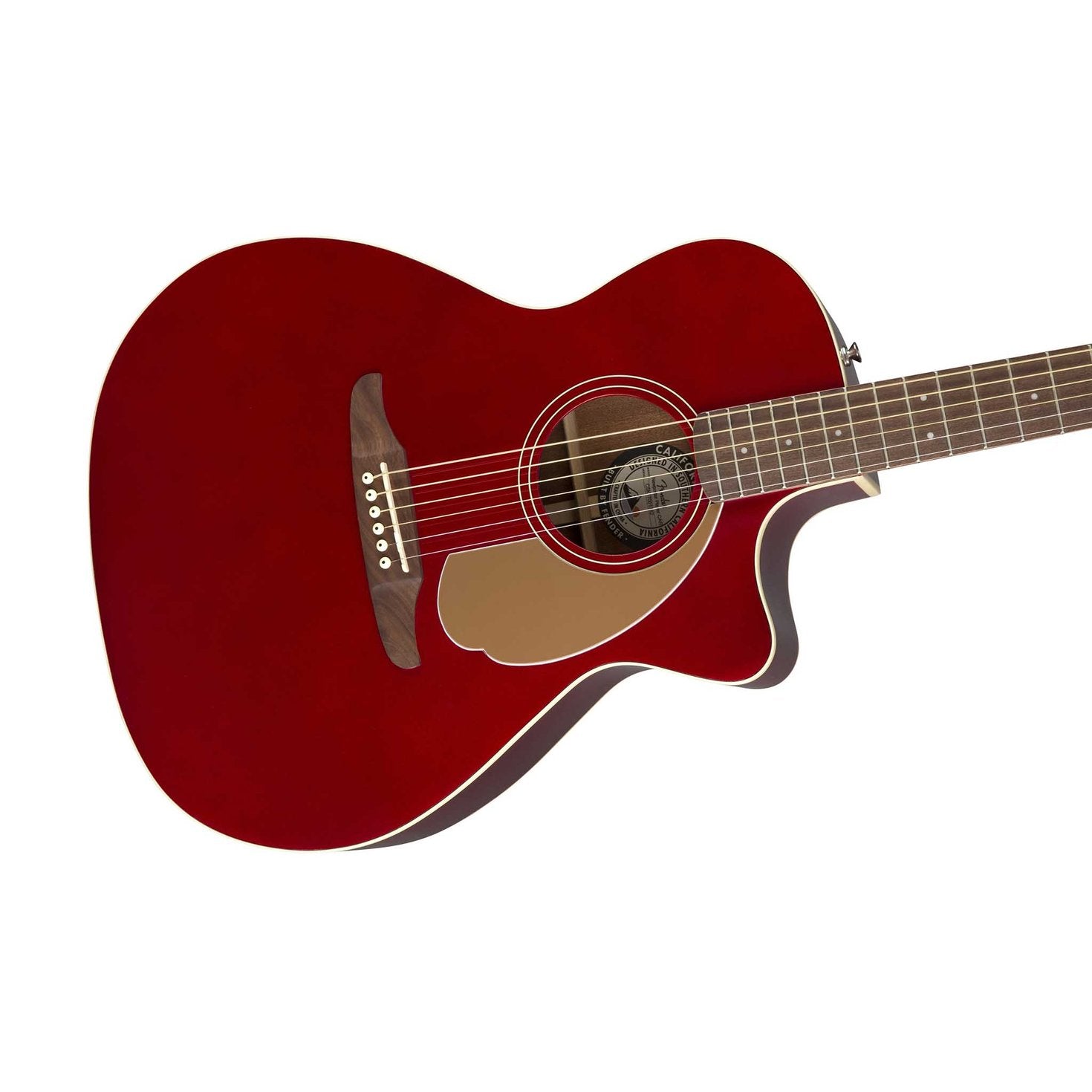 Fender Newporter Player Medium-Sized Acoustic Guitar, Candy Apple Red, FENDER, ACOUSTIC GUITAR, fender-acoustic-guitar-f03-097-0743-009, ZOSO MUSIC SDN BHD