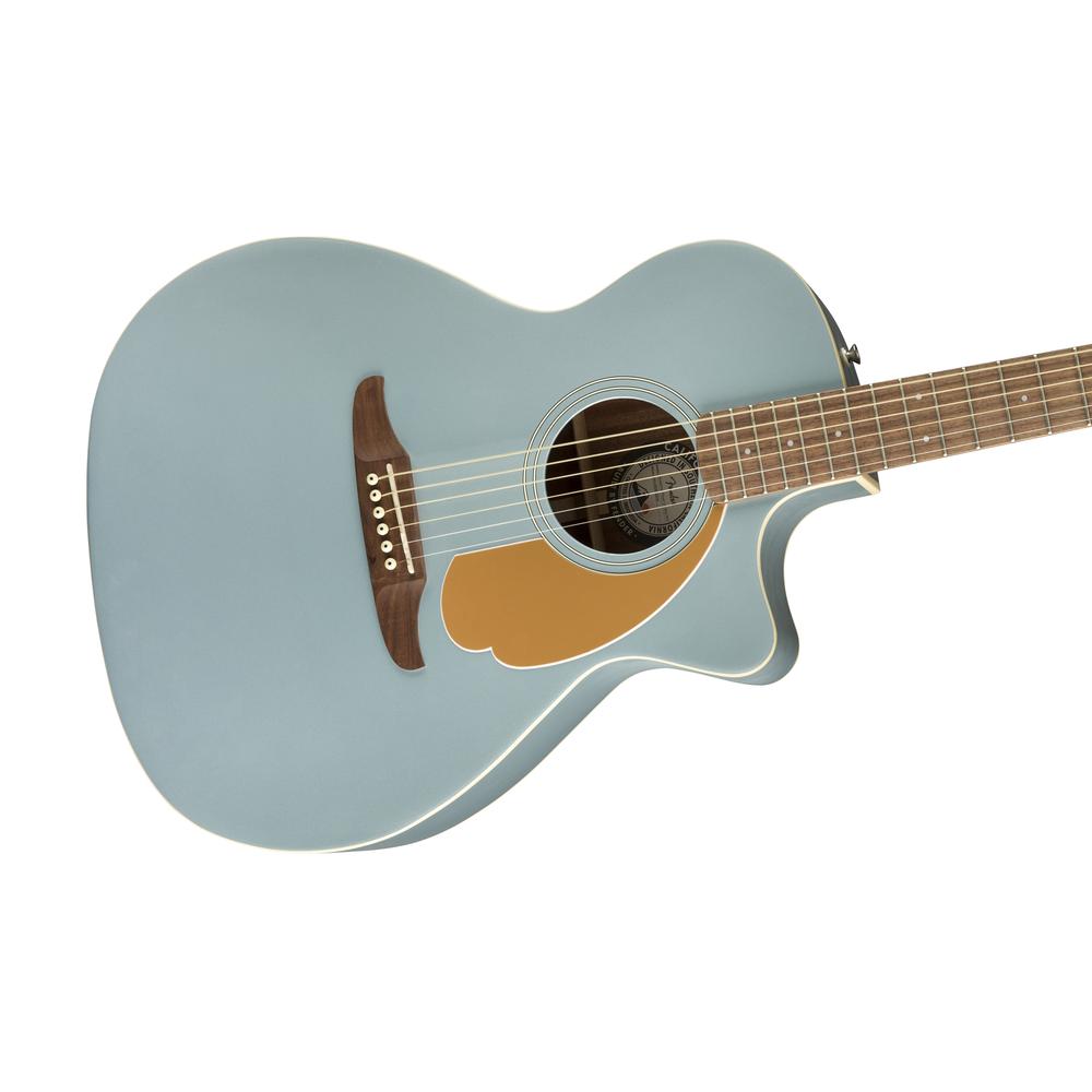 Fender California Newporter Player Medium-Sized Acoustic Guitar, Walnut FB, Ice Blue Satin, FENDER, ACOUSTIC GUITAR, fender-acoustic-guitar-f03-097-0743-062, ZOSO MUSIC SDN BHD