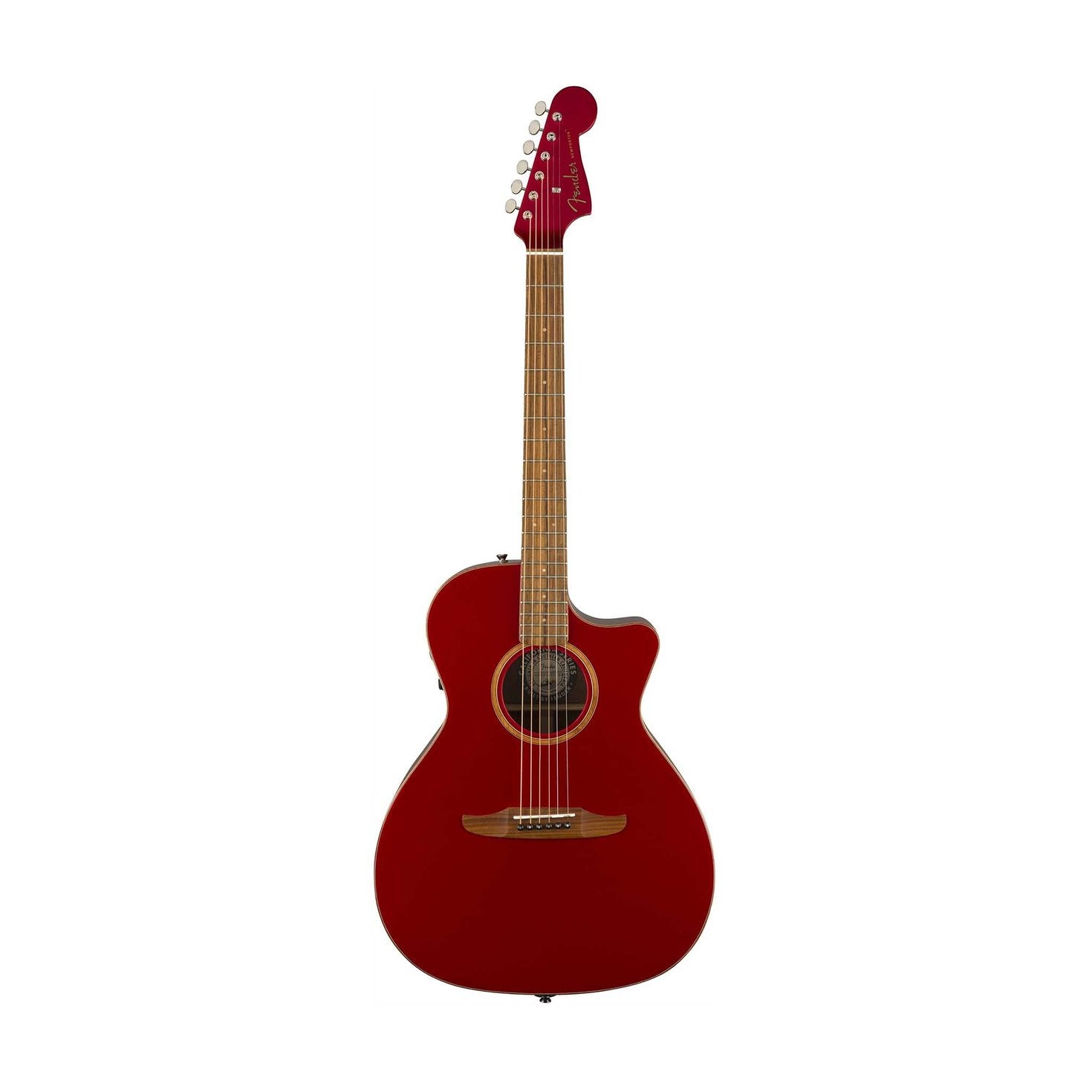 Fender Newporter Classic Medium-Sized Acoustic Guitar w/Bag, Hot Rod Red Metallic, FENDER, ACOUSTIC GUITAR, fender-acoustic-guitar-f03-097-0943-215, ZOSO MUSIC SDN BHD