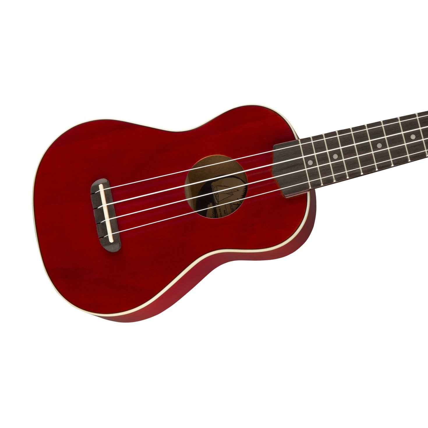 Fender Venice Soprano Ukulele, Walnut FB, Cherry, FENDER, UKULELE, fender-ukulele-f03-097-1610-790, ZOSO MUSIC SDN BHD