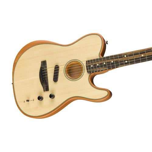 Fender American Acoustasonic Telecaster Guitar w/Bag, Ebony, FB, Natural, FENDER, ACOUSTIC GUITAR, fender-acoustic-guitar-f03-097-2013-221, ZOSO MUSIC SDN BHD