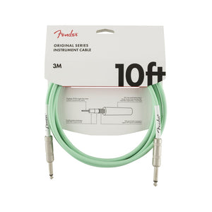 Fender Original Series Instrument Cable, 10ft, Seafoam Green, FENDER, CABLES, fender-cables-f03-099-0510-058, ZOSO MUSIC SDN BHD