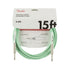 Fender Original Series Instrument Cable, 15ft, Seafoam Green, FENDER, CABLES, fender-cables-f03-099-0515-058, ZOSO MUSIC SDN BHD