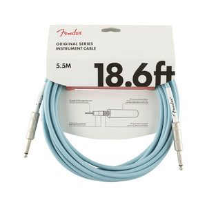 Fender Original Series Instrument Cable, 18.6ft, Daphne Blue, FENDER, CABLES, fender-cables-f03-099-0520-003, ZOSO MUSIC SDN BHD