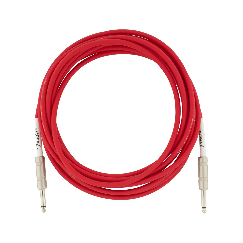 Fender Original Series Instrument Cable, 18.6ft, Fiesta Red, FENDER, CABLES, fender-cables-f03-099-0520-010, ZOSO MUSIC SDN BHD