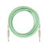 Fender Original Series Instrument Cable, 18.6ft, Seafoam Green, FENDER, CABLES, fender-cables-f03-099-0520-058, ZOSO MUSIC SDN BHD