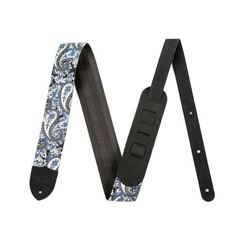 Fender 2inch Cotton Guitar Strap, Blue Paisley, FENDER, STRAP, fender-straps-f03-099-0609-004, ZOSO MUSIC SDN BHD