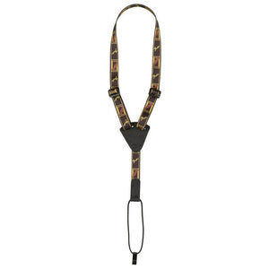Fender Monogrammed Ukulele Strap, Black/Yellow/Brown, FENDER, STRAP, fender-straps-f03-099-0630-003, ZOSO MUSIC SDN BHD