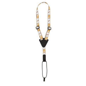Fender Monogrammed Ukulele Strap, White/Brown/Yellow, FENDER, STRAP, fender-straps-f03-099-0630-004, ZOSO MUSIC SDN BHD