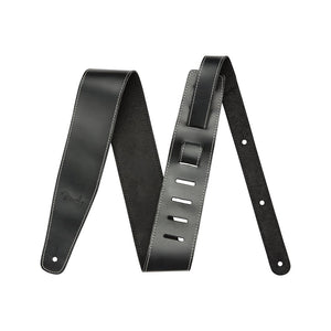 Fender Broken-in Leather Guitar Strap, Black, 2.5inch, FENDER, STRAP, fender-straps-f03-099-0641-006, ZOSO MUSIC SDN BHD