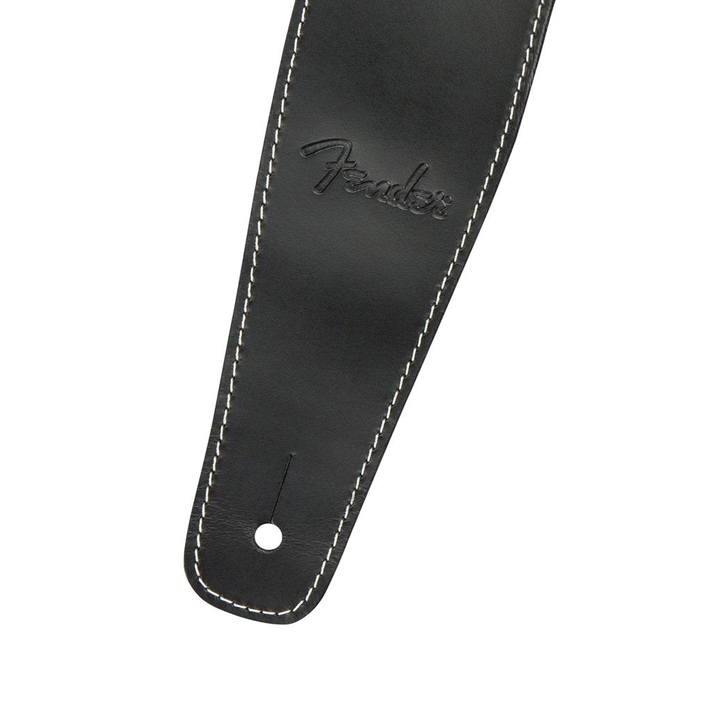 Fender Broken-in Leather Guitar Strap, Black, 2.5inch, FENDER, STRAP, fender-straps-f03-099-0641-006, ZOSO MUSIC SDN BHD