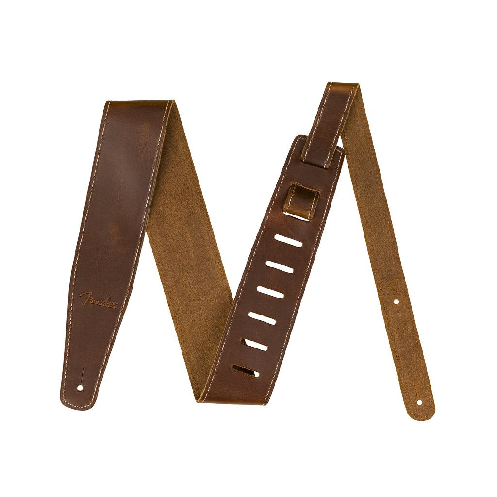 Fender Broken-in Leather Guitar Strap, Tan, 2.5inch, FENDER, STRAP, fender-straps-f03-099-0641-021, ZOSO MUSIC SDN BHD