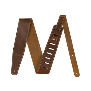 Fender Broken-in Leather Guitar Strap, Tan, 2.5inch, FENDER, STRAP, fender-straps-f03-099-0641-021, ZOSO MUSIC SDN BHD
